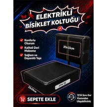 Rks Arka Deri Koltuk, Elektrikli Bisiklet Deri Koltuk, Motosiklet Deri Koltuk, Arka Sele Çocuk Deri Koltuk Seti Siyah