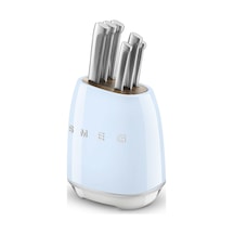 Smeg Kbsf02pb Pastel Mavi Standlı Bıçak Set Mavi