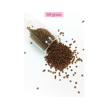 Dökme Cam Kum Boncuk 11/0 2 Mm - 60 Gram - Çok Koyu Turuncu - Bnc064