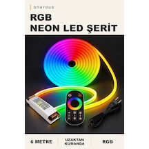 Onerous 6 M Rgb Neon Led Şerit, Uzaktan Kumandalı