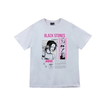 Black Stones Nana Baskılı Unisex %100 Pamuk Beyaz T-shirt Beyaz Black Stones Nana Baskılı Unisex %100 Pamuk Beyaz T-shirt Beyaz