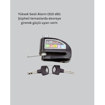 Drnds Taşınabilir Alarm Disk Kilidi Motosiklet Scooter Bisiklet Güvenlik