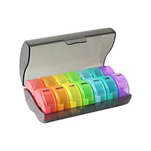 Suntek Magideal Hap Kutusu Kabı Haftalık 7 Günlük Siyah-ve-çok-renkli