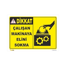 Çalışan Makinaya Elini Uzatma - Isg Levhası 70x100 Cm Sticker