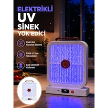 Mey İthalat Elektrikli Sinek Öldürücü Uv Işıklı Masaüstü Cihaz Beyaz Renk