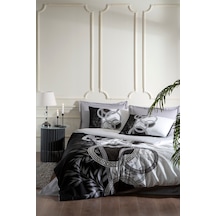 Cadena Çift Kişilik Soft Life Saten Nevresim Takımı Bej