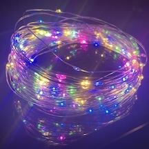 Çok Renkli Led Gümüş Tel Peri Işıklar Usb Noel Partisi Açık Su Geçirmez Çelenk 5m
