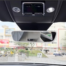 Araç İçi Dikiz Aynası Kılıfı Evrensel İç Dikiz Aynası Çerçevesi, Dekoratif Oto Aksesuar Beyaz