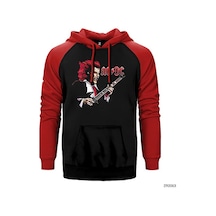 Ac Dc Angus Young Kırmızı Renk Reglan Kol Sweatshirt / Hoodie