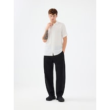 Balloon Fit Erkek Pantolon Siyah
