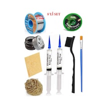 Lehimleme Seti 40 G 0,5 Mm Lehim Teli 2uul-2015 Lehim Fitili Flux Lehim Toplama Çift Fırça Seti Tk243