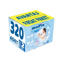 Molfix Bebek Bezi Beden:2 3-6kg Mini 320 Adet Avantaj Fırsat Pk 2 Numara