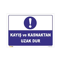 Kayış Ve Kastanktan Uzak Dur - Isg Levhası 70x100 Cm Galvaniz Saç 0,4 Mm