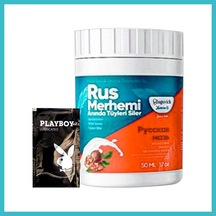 Bezos Playboy Turquoise Ceviz & Ceviz Sütü Rus Merhemi 50 Ml Tüylere Krem + Yanında Jel Dfnbez