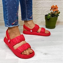 Calx 1260 Kırmızı Hafif Rahat Kadın Terlik & Sandalet 001