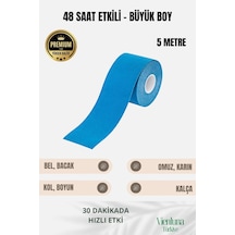 Vienluna Kas Gevşetici Esnek Eklem Omuz  Isı Bandı Mavi 5 CM x 5 M