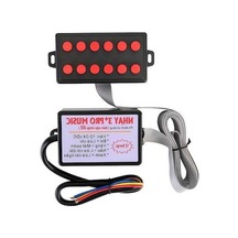 Pazly 12v 24v Araçlar İçin Evrensel Boynuz Kontrolcüsü Artı Düğme Salyangoz Anahtarı Çoklu Tonlu Ses Renkli Işık Kontrolü