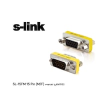 S-Link  Sl-15Fm 15 Pin M/F Metal Çevirici