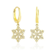 Sembol Gold Kartanesi Altın Sallantılı Küpe 14k Gold