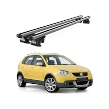 Venüs Volkswagen Polo Cross 2006-2009 Uyumlu Gri Ara Atkı Port Bagaj Tavan Barı