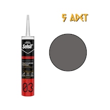 Selsil Genel Amaçlı Silikon Antrasit Gri 322 Gr. - 5 Adet