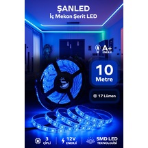 3 Çipli Şerit Mavi Renk 12v 10 Metre