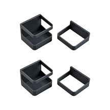 Duvara Monte Şemsiye Standı 4 Set Matkap Gerektirmez, Damlama Tepsili Şemsiye Standı, Yaratıcı Çıkarılabilir Şemsiye Kılıfı Siyah Diğer