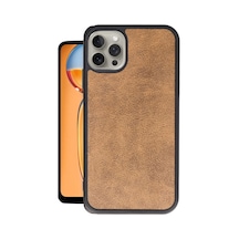 Ankaverse iPhone Uyumlu 14 Pro Kılıf Aras Deri Kapak - Taba