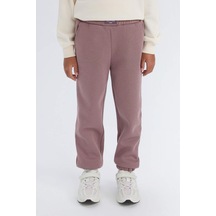DeFacto Kız Çocuk Standart Fit Beli Paçası Lastikli Cepli Kalın Jogger Eşofman Altı D3845A824WNBR498 Bordo