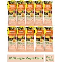 Vegan Meyve Pestili Ananas Elma Ve Armut 14gr X 10 Adet
