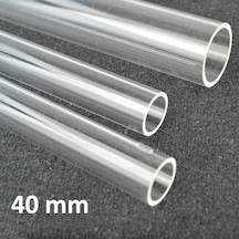 Pleksi Boru Şeffaf Akrilik Tüp Saydam 40 X 2 Mm 553154074
