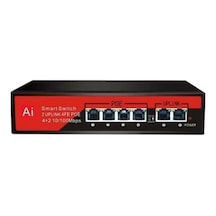 Ezcool Ez-04pse 4port 4fe+2fe Megabit Poe Switch 65w