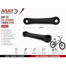 Bmx 20 Sol Aynakol 140mm Siyah -3141