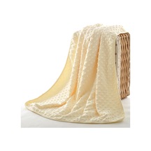 Sones İlkbahar Ve Sonbahar Çift Katlı Bebek Örgü Polar Battaniye Yatak Örtüsü Sarı