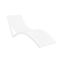 Omnipazar Trk-087 Siesta Lüks Ergonomik Slim Tasarım Şezlong Beyaz Beyaz