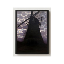 Mondrian Akşamleyin Değirmen Çerçevesiz Poster 21x30 Cm A4 Tablo Modern Sanat Duvar Dekoru