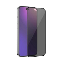 Hubrendy Tedarik Apple iPhone 14 Pro Uyumlu Hayalet Ekran Gizli Tam Kaplayan Kırılmaz Cam Seramik Ekran Ko