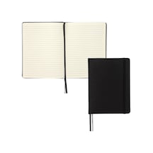 Büyük Ciltli Defter, 240 Çizgili Defter Sayfaları, Siyah, 7,5 X 10 İnç Çok Renkli