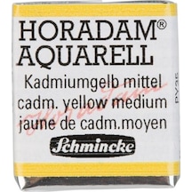 Schmincke Horadam Aquarell Artist Sulu Boya Cadmium Yellow Middle Yarım Tablet