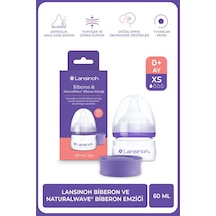 Lansinoh® 60 ML Biberon ve NaturalWave® Biberon Emziği (0 Ay+)