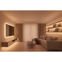 Eco Lounge 5 Metre Cata Ct 4541 İç Mekan 216 Çipli Cob Şerit Led 2700k Amber Işık 12v