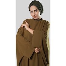 Hürrem Bone Haki Drapeli Salaş Tesettür Bone Sandy Büzgülü 2315 09 Haki