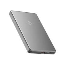 Uk Samsung S24 Ultra Uyumlu Magsafe 5000mah Ultra İnce Powerbank Kablosuz Hızlı Şarj-titanyum Gri Titanyum
