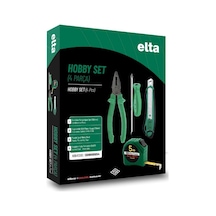 Elta Hobby Set 4 Parça Opak Pense 160mm Maket Bıçağı Şerit Metre Tornavida
