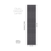 Brano Koyu Kahve Ahşap Desen Duvar Lambiri 60x280 Cm-kendinden Yapışkanlı 9-2-60x280
