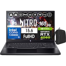 Acer Nitro V 15 ANV15-51-946Z NH.QQEEY.00543 i9-13900H 24 GB 2 TB SSD 8 GB RTX4060 15.6" W11P Dizüstü Bilgisayar + Zetta Çanta