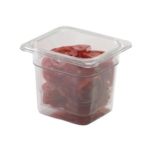 Cambro Gastronom Küvet Polikarbon 15cm 1/6 - Dayanıklı Saklama Kabı 3'li Ekonomik Paket - 3 Ade Tarı 3 Adet Gümüş Toka