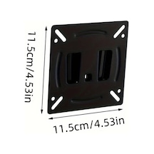 Xuweiwei 14-27 İnç Siyah Sabit Düz Ekran Tv Montaj Braketi Demir Vida Siyah