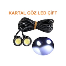 Eraks Kartal Göz Led Ayna Altı Eagle Eye Civatalı Beyaz 18Mm