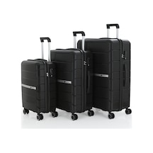 Mçs Üçlü Polipropilen Valiz Seti V366 S20sy1000041-set 00001 Siyah